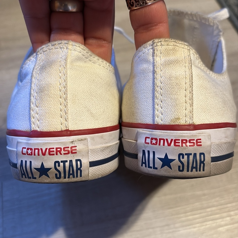 Converse All Star White Canvas Shoes women’s 7.5 / men’s 5.5 - Picture 6 of 11